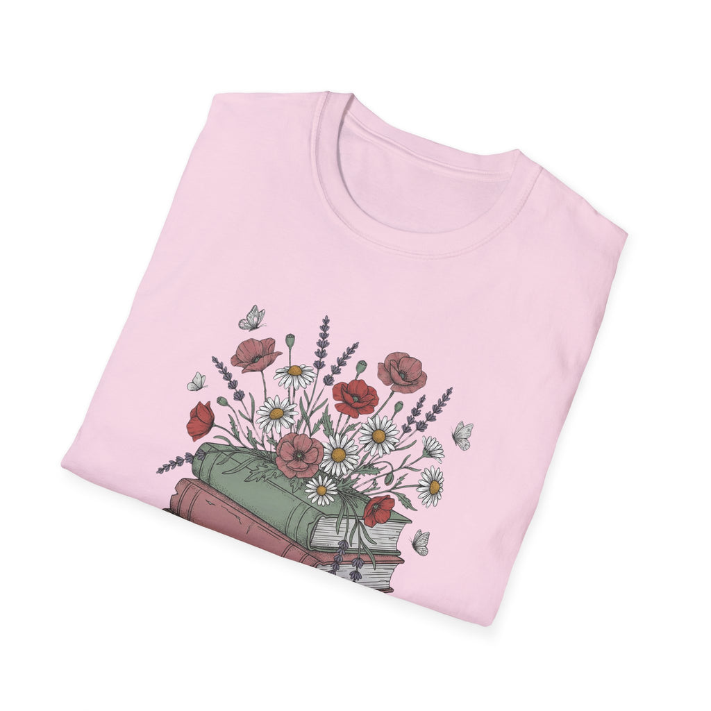 Floral Books T-Shirt