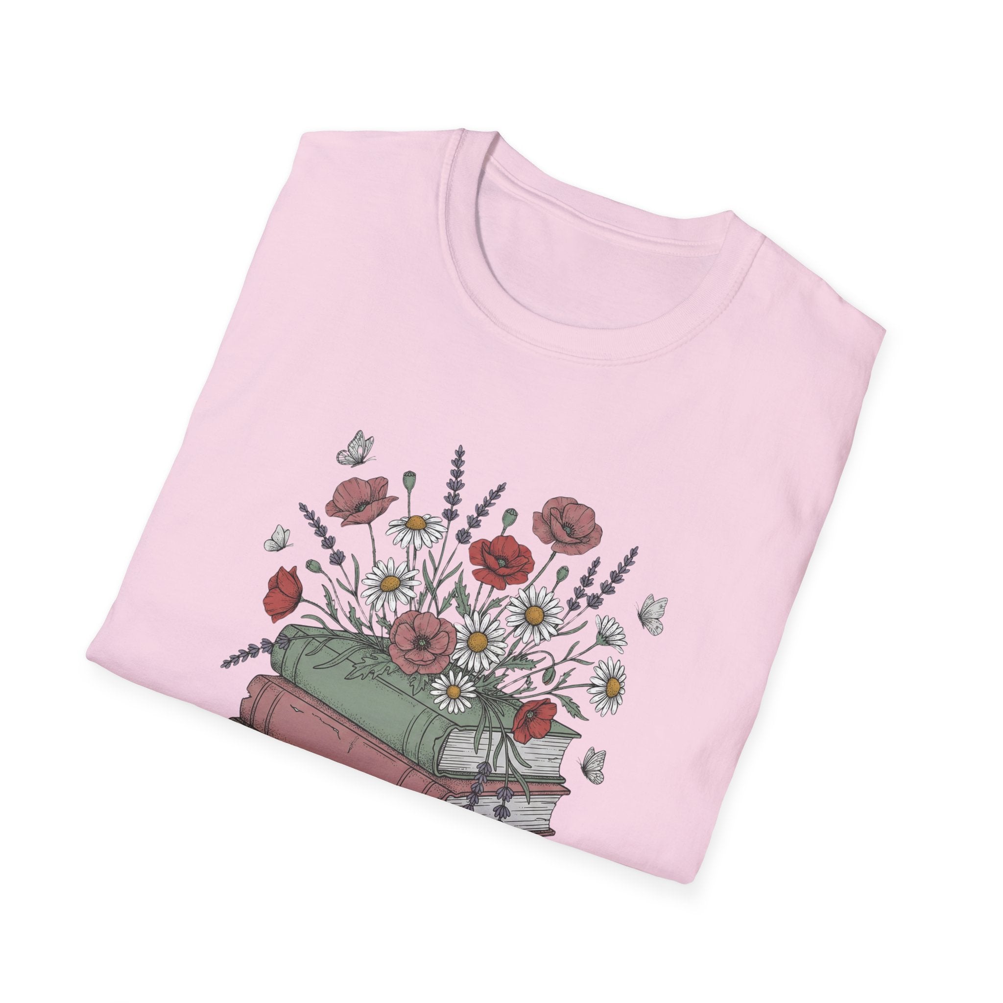 Floral Books T-Shirt