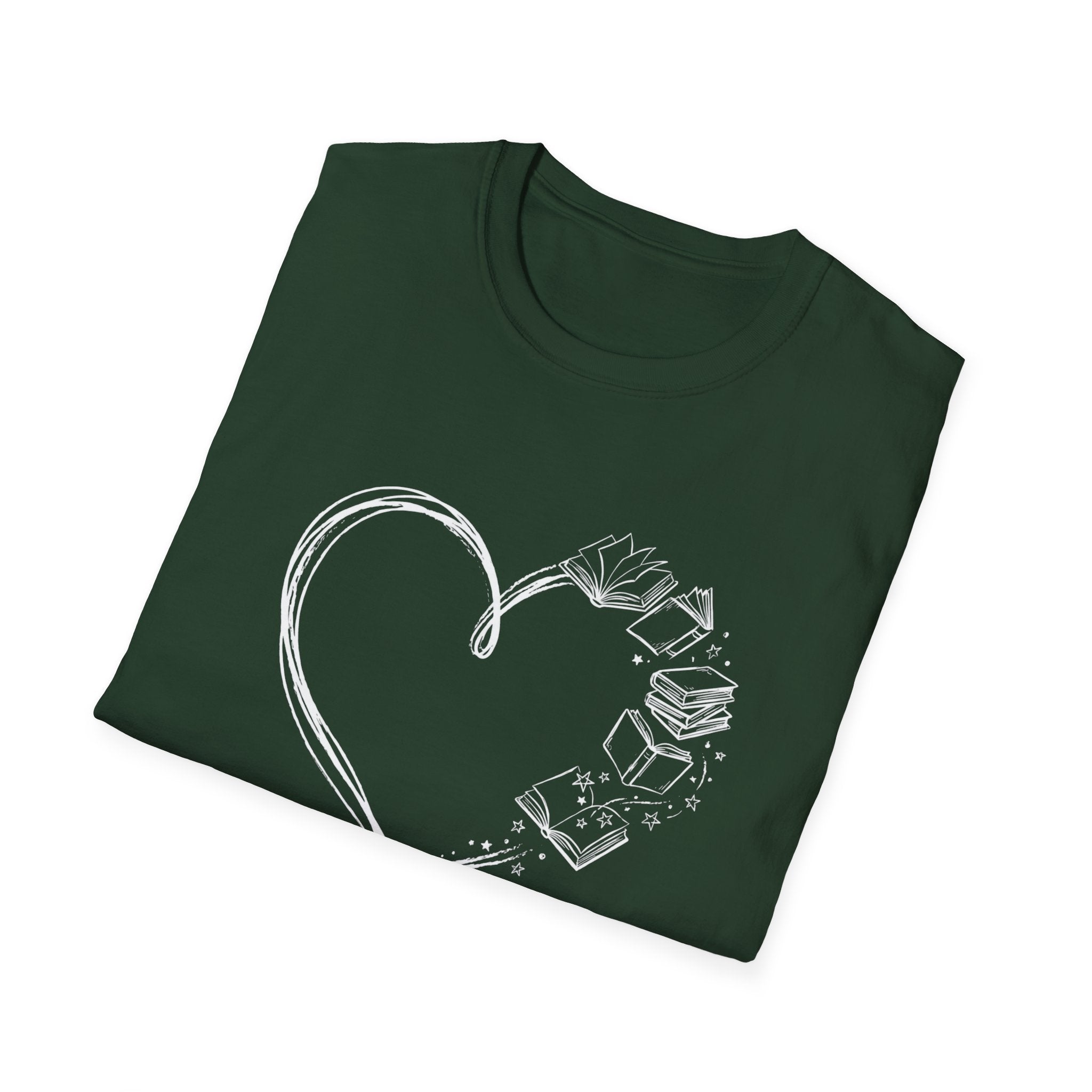 Heart Line Book T-Shirt