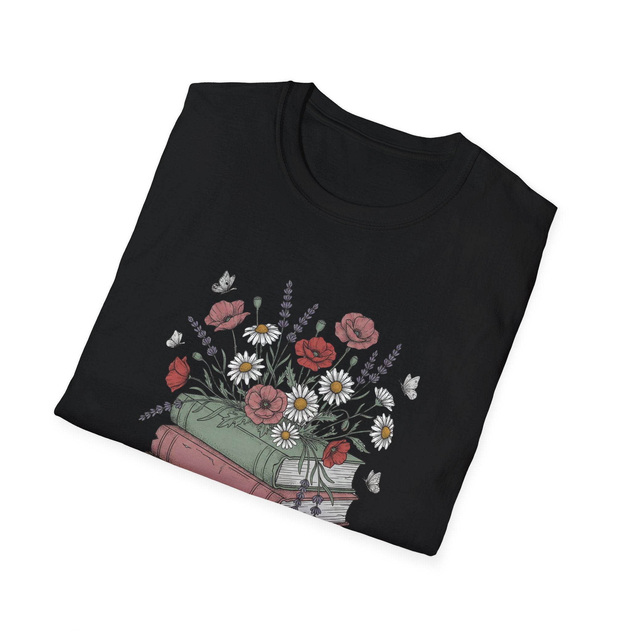 Floral Books T-Shirt