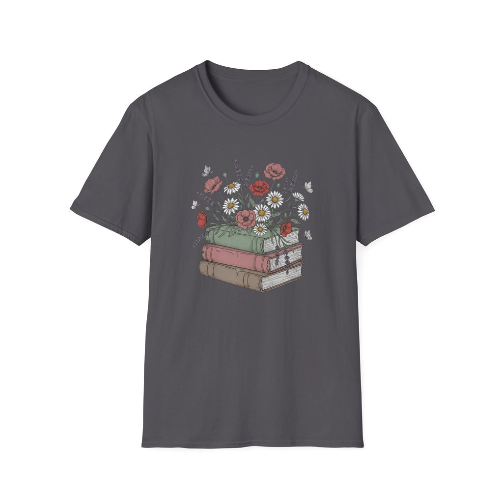 Floral Books T-Shirt