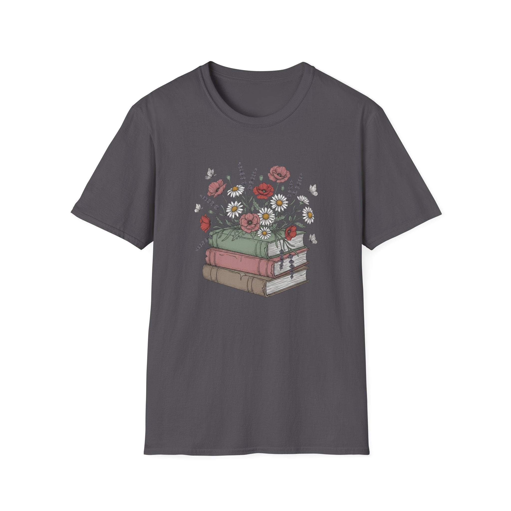Floral Books T-Shirt