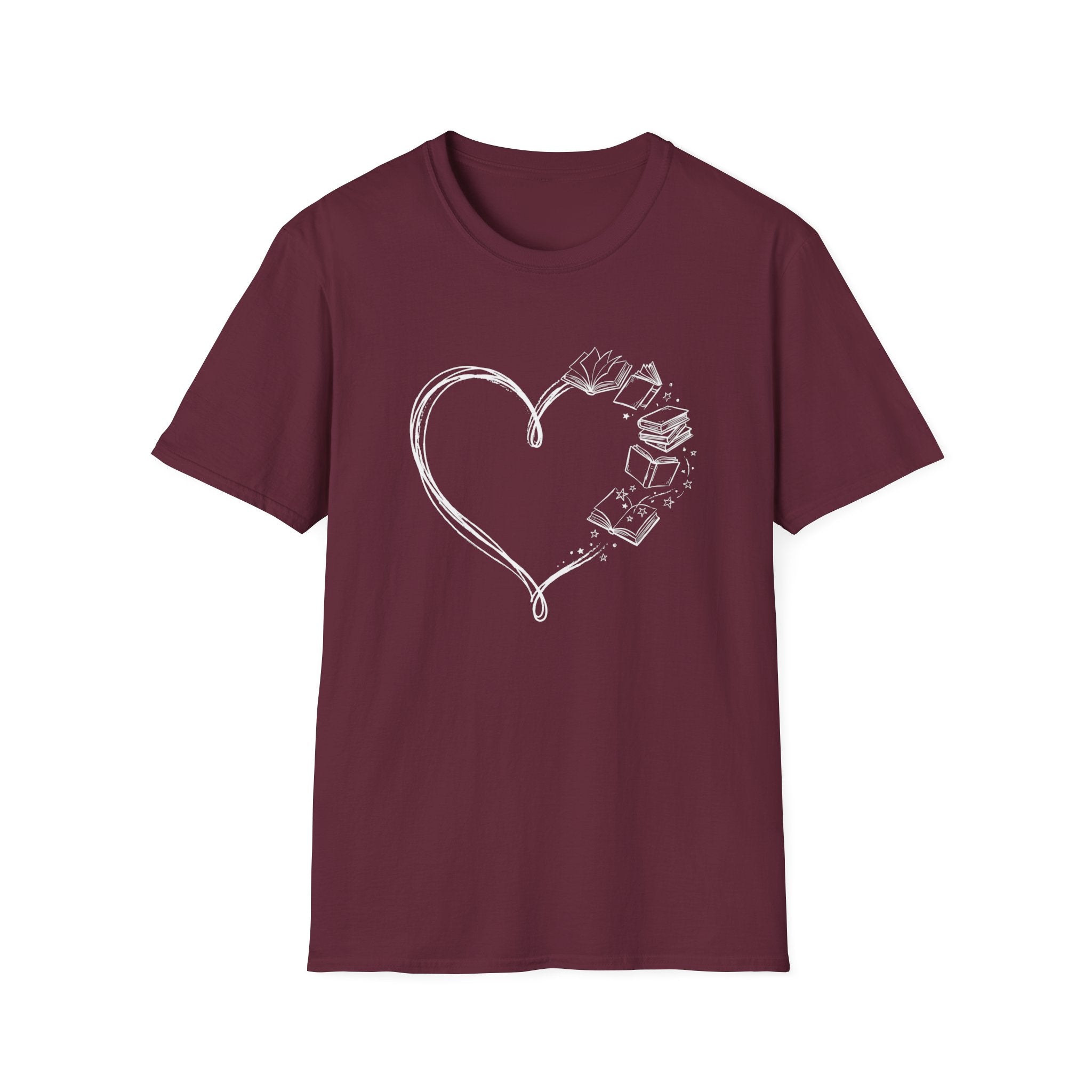 Heart Line Book T-Shirt