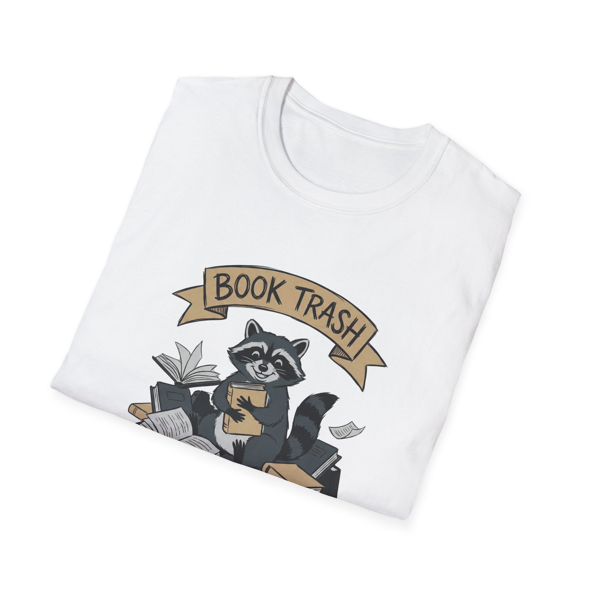 Book Trash Raccoon T-Shirt