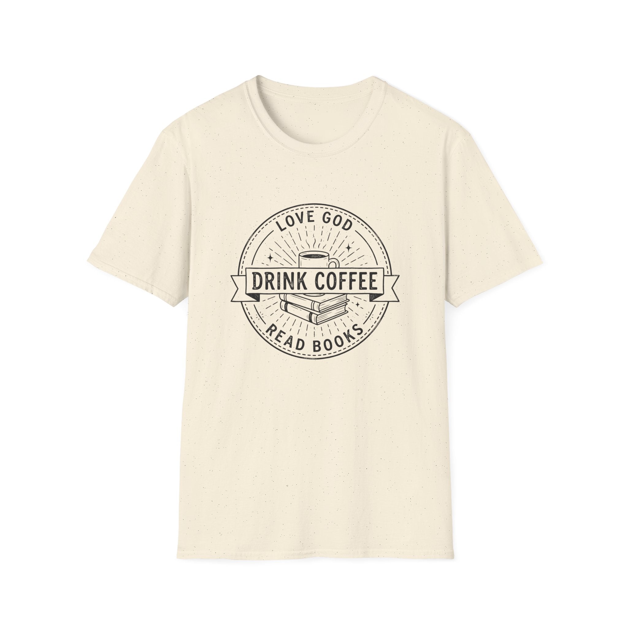 Love God Drink Cofeee Read Books T-Shirt