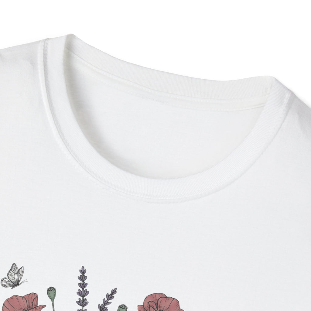 Floral Books T-Shirt