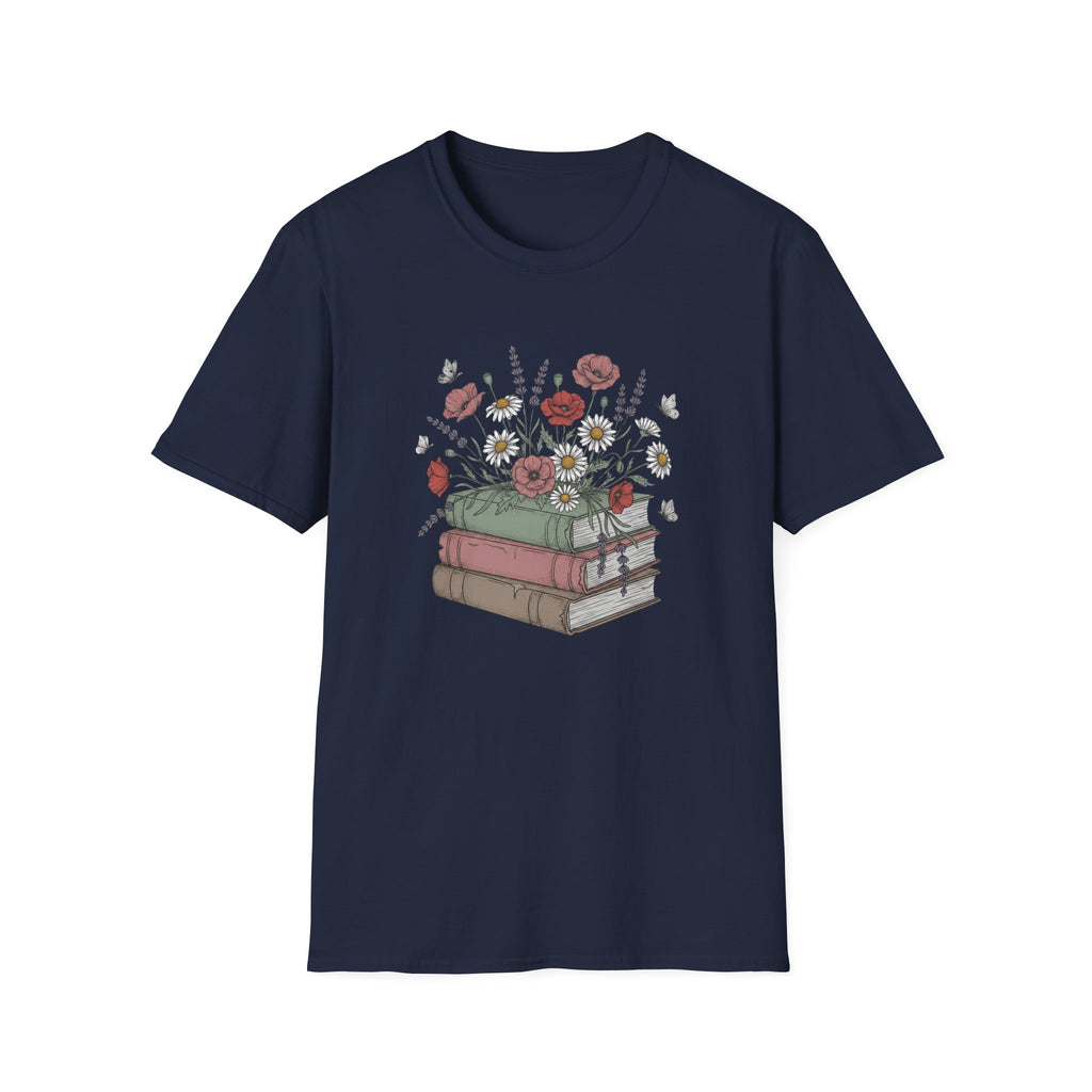 Floral Books T-Shirt