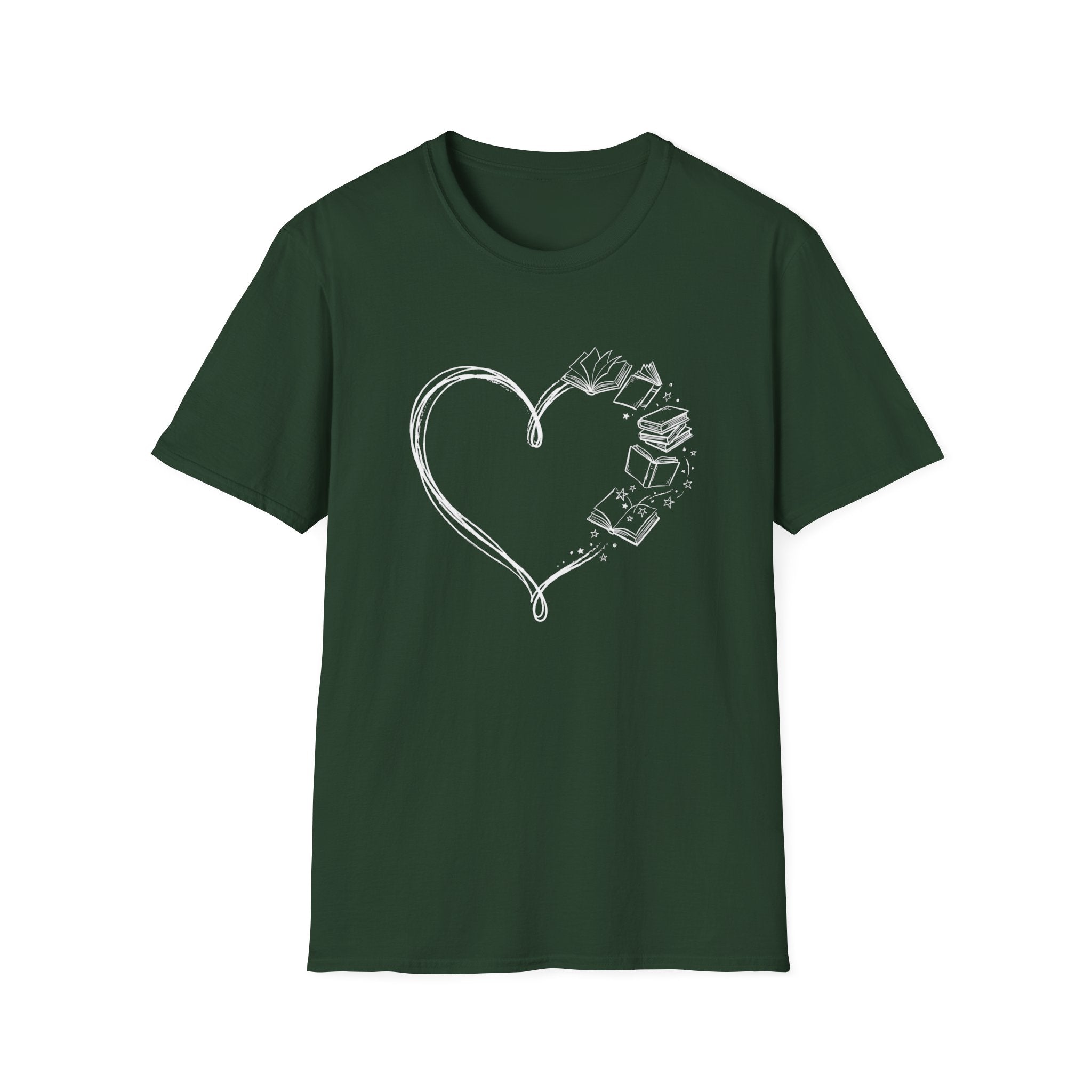 Heart Line Book T-Shirt