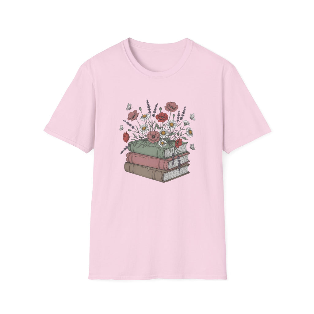 Floral Books T-Shirt