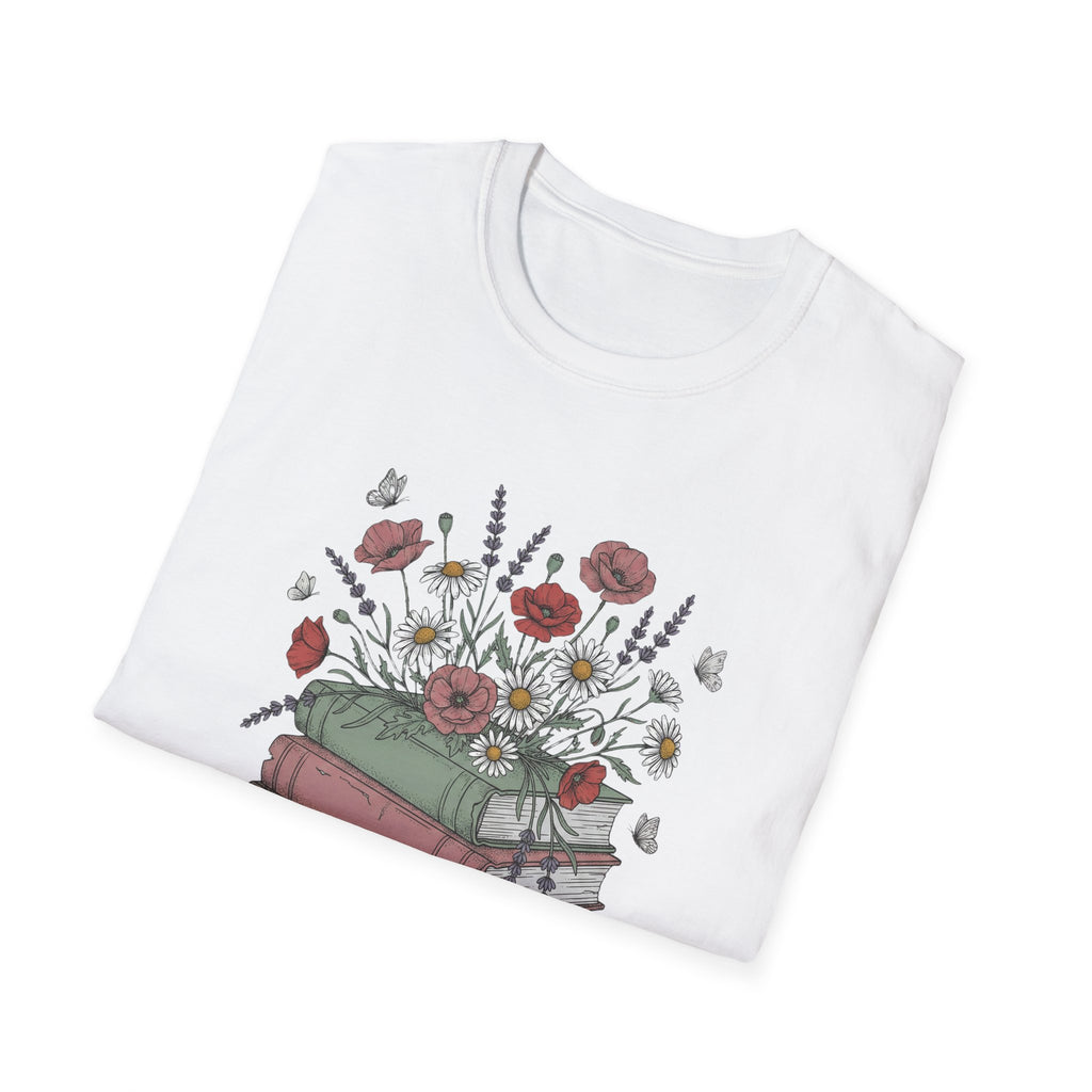 Floral Books T-Shirt