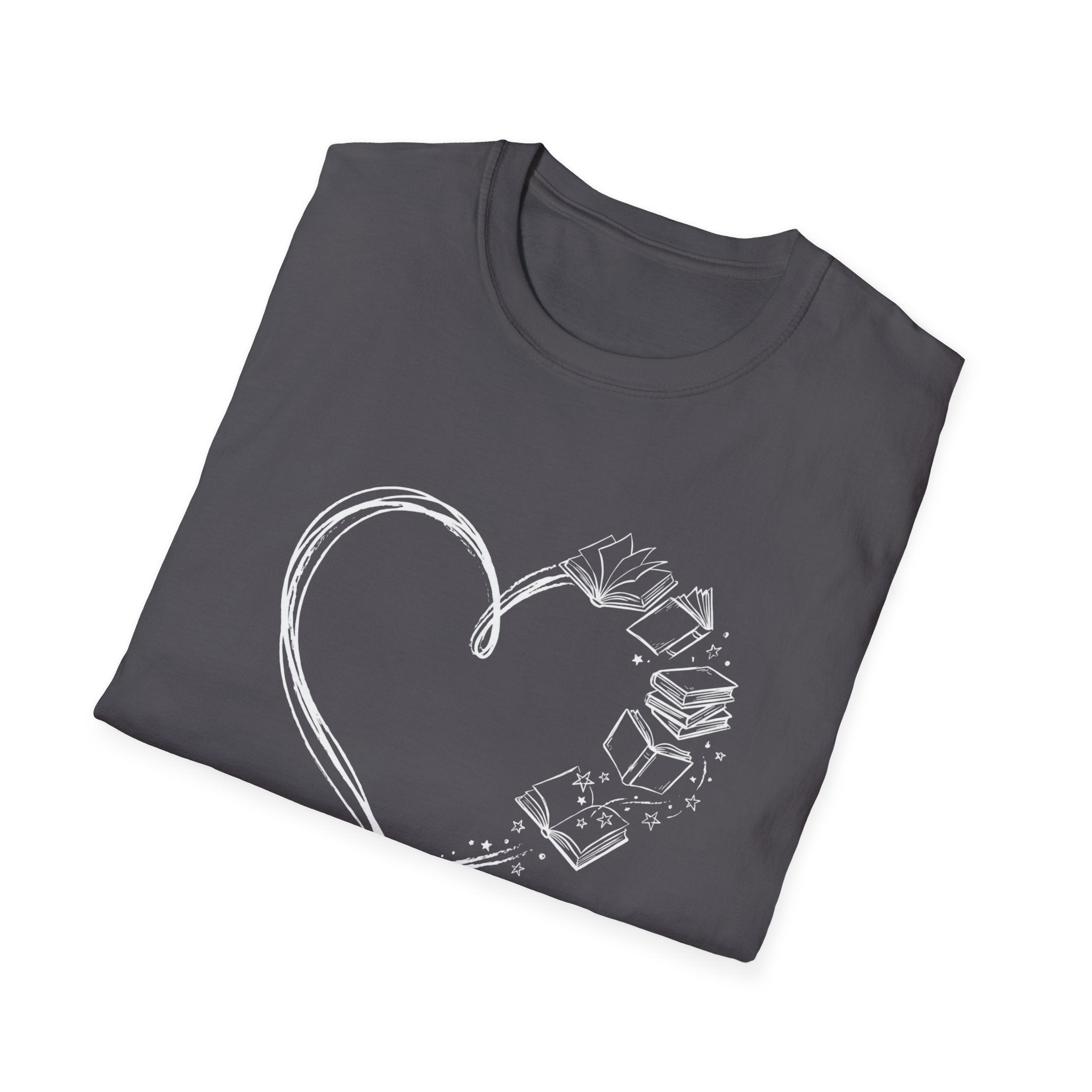 Heart Line Book T-Shirt
