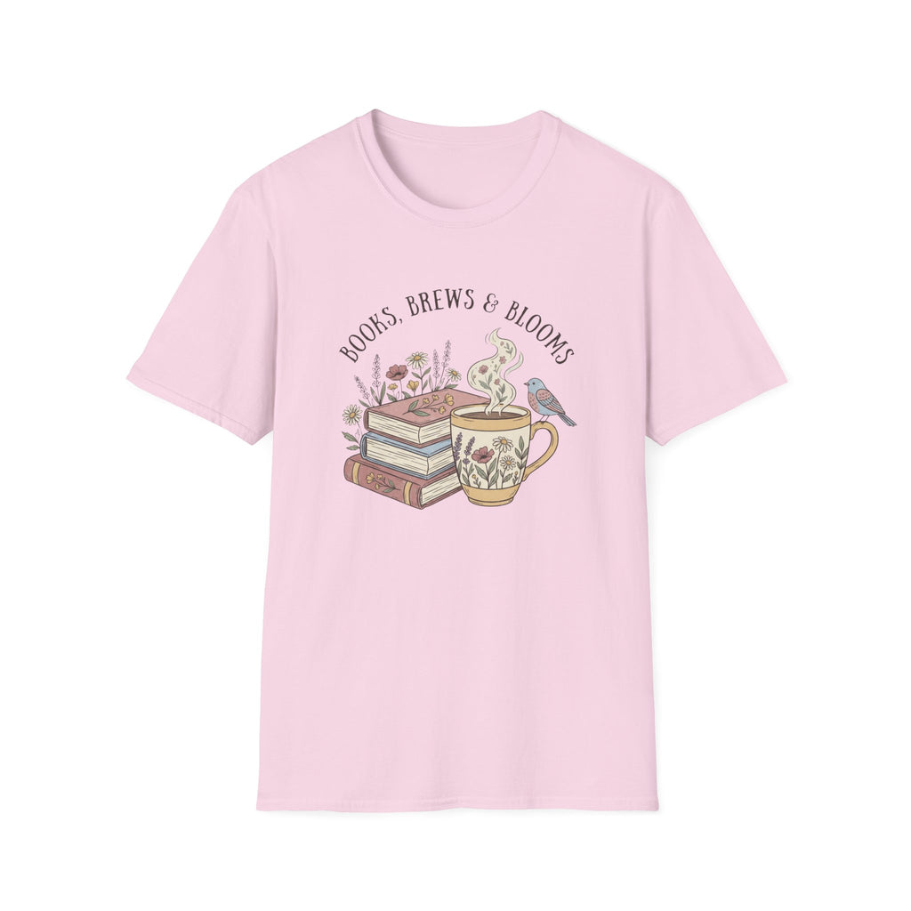 Books Brews And Blooms T-Shirt