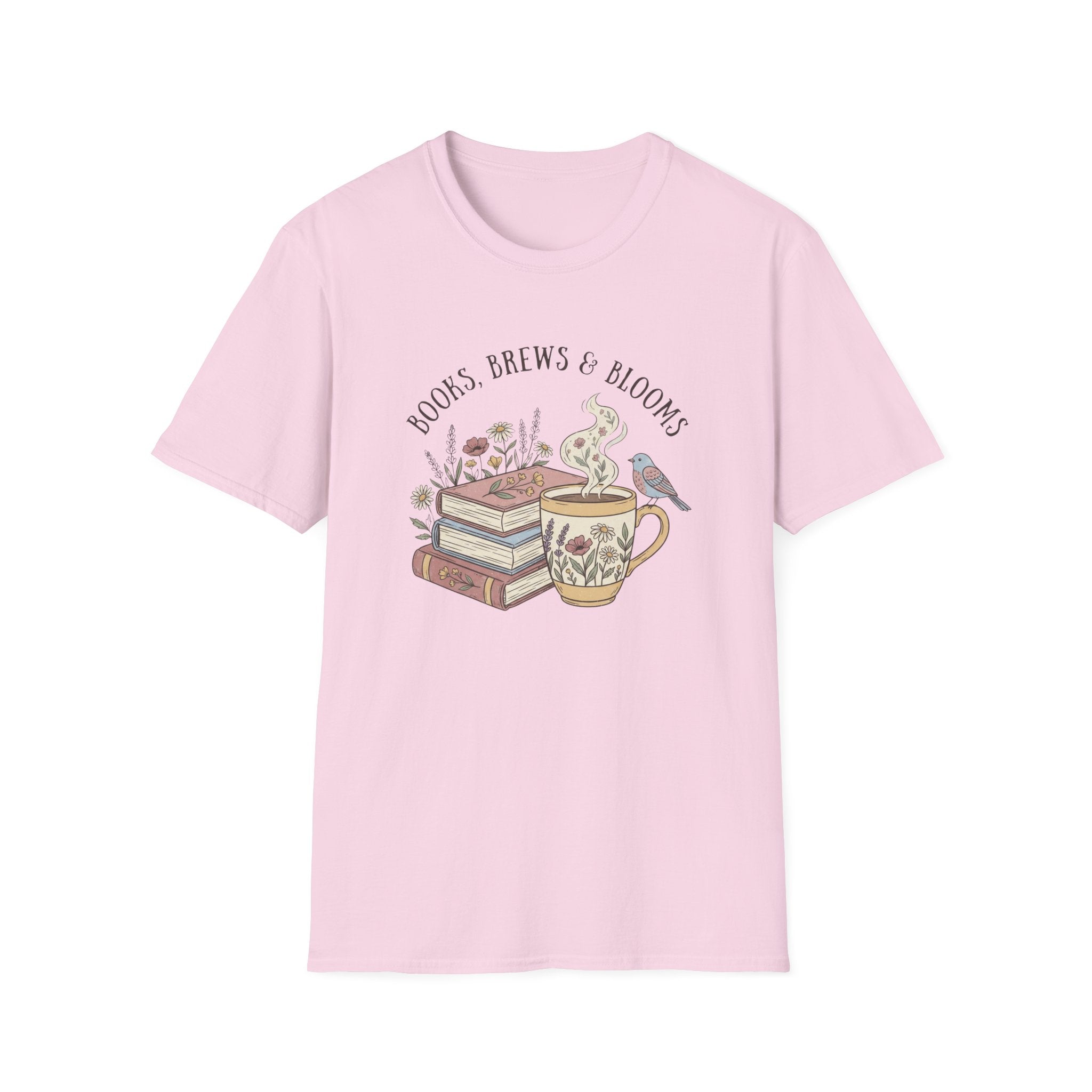 Books Brews And Blooms T-Shirt