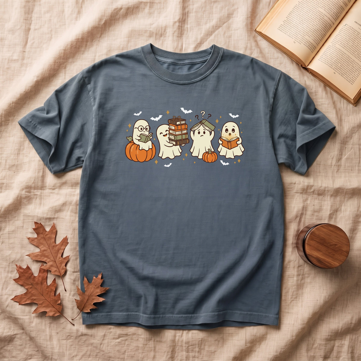 Copy of Cute Ghosts Reading T-Shirt