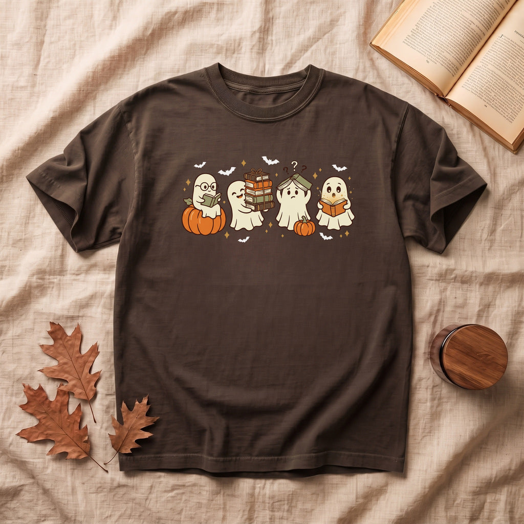 Copy of Cute Ghosts Reading T-Shirt