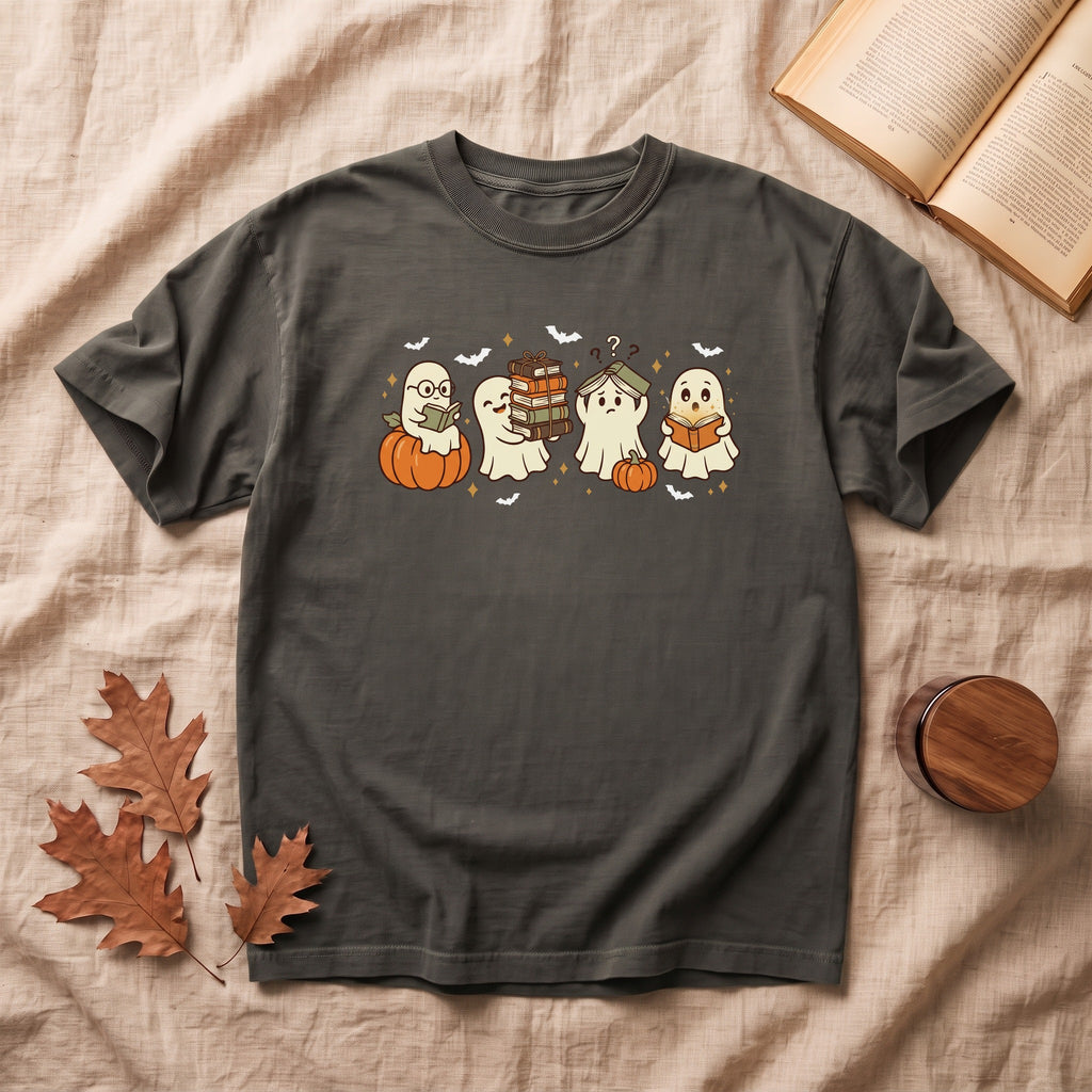 Copy of Cute Ghosts Reading T-Shirt