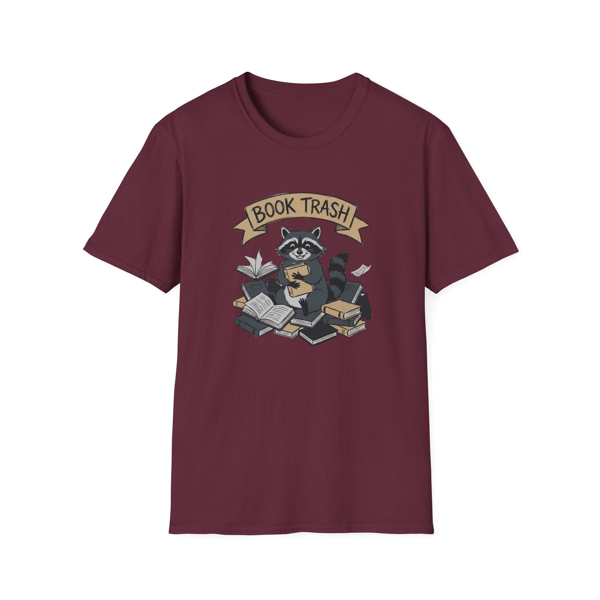 Book Trash Raccoon T-Shirt