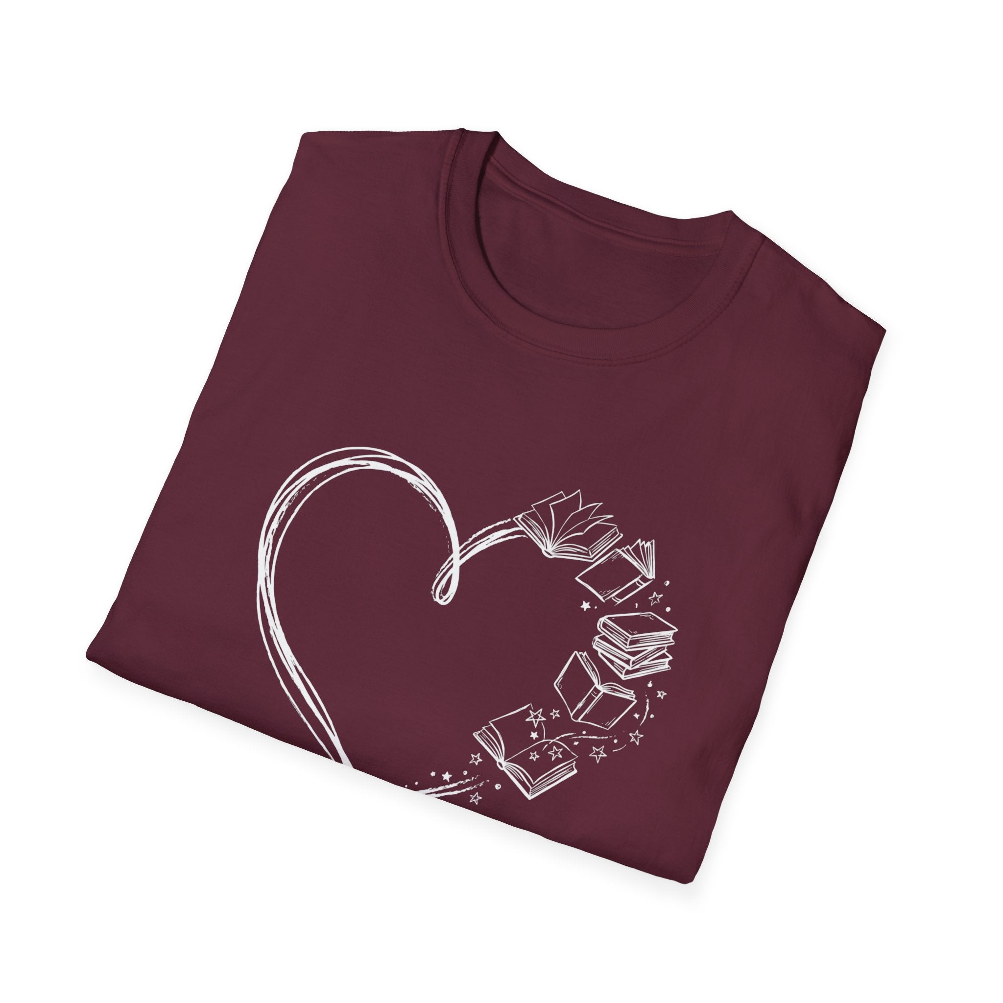 Heart Line Book T-Shirt