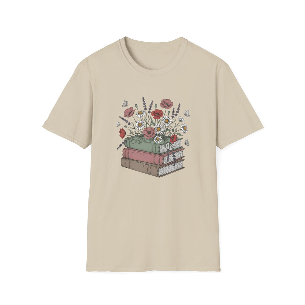 Floral Books T-Shirt
