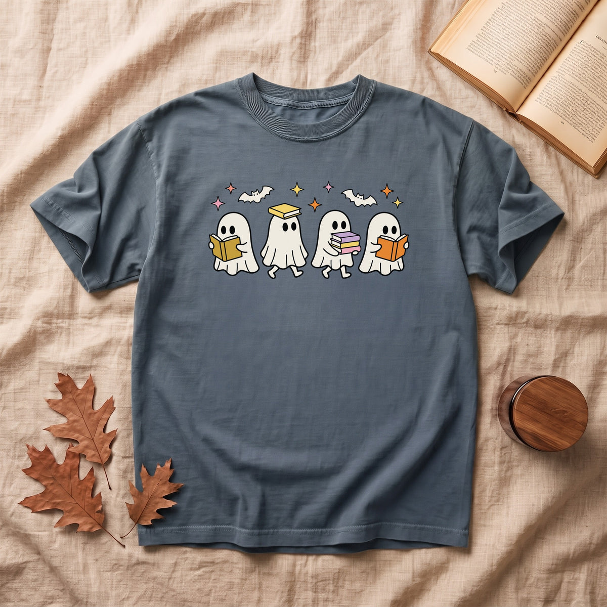 Copy of Cartoon Ghosts Reading T-Shirt