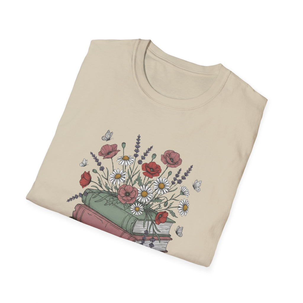 Floral Books T-Shirt