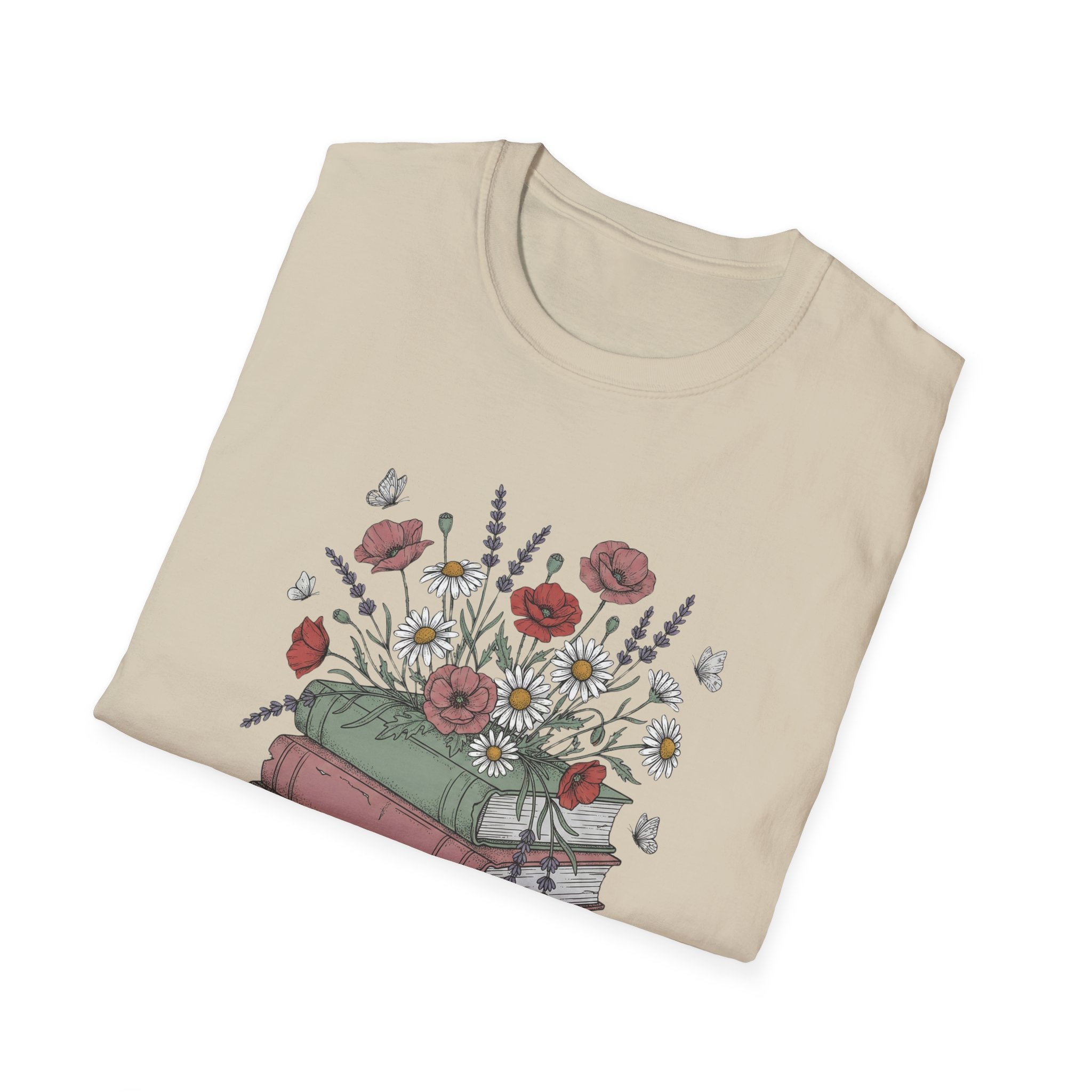 Floral Books T-Shirt