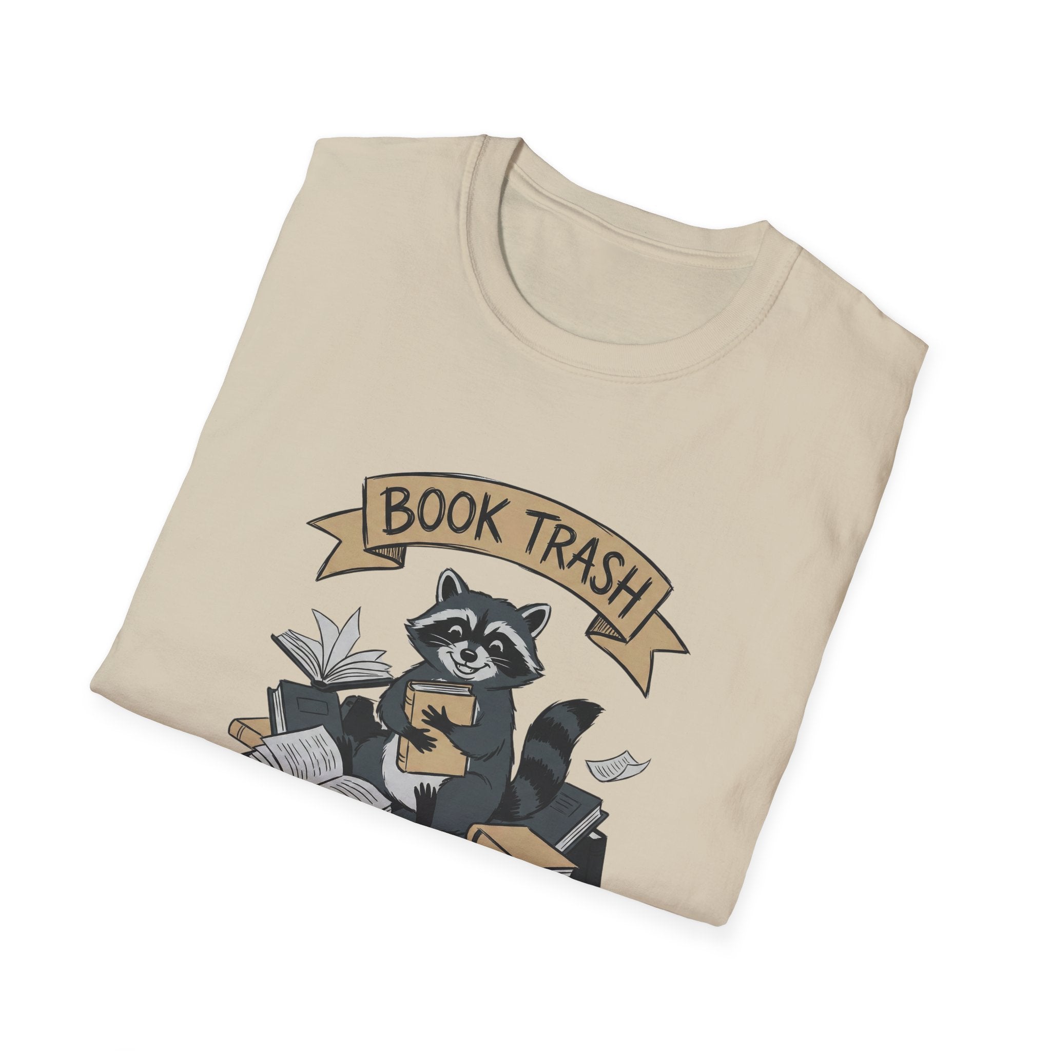 Book Trash Raccoon T-Shirt