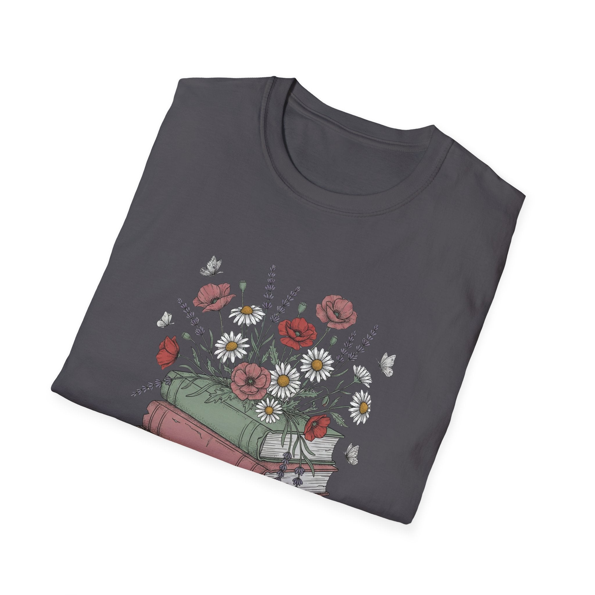Floral Books T-Shirt