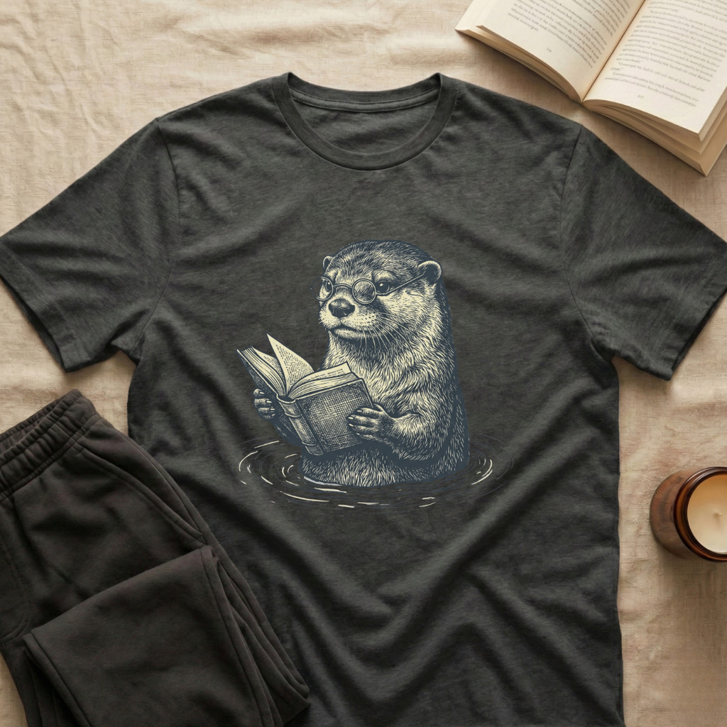 Otter Reading T-Shirt