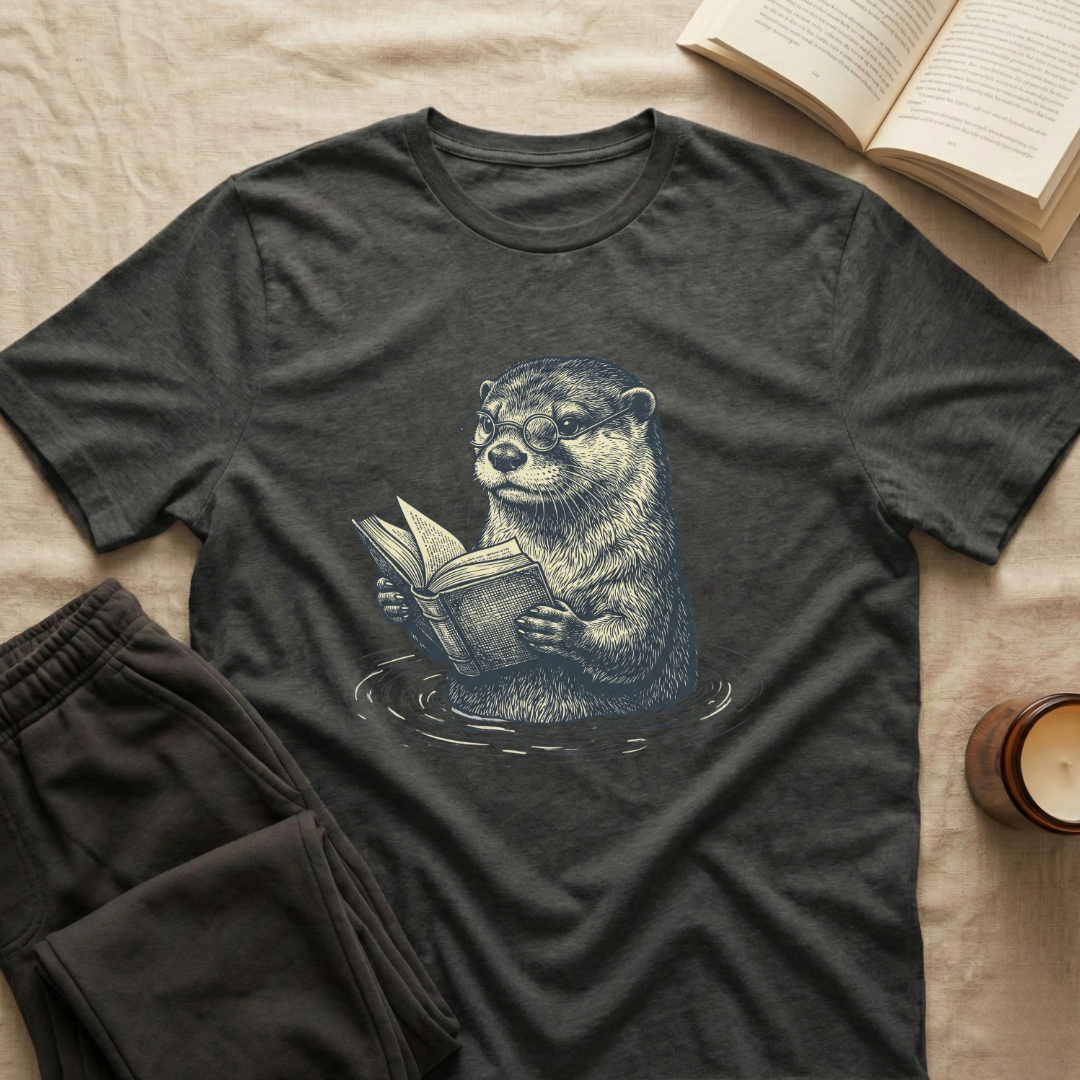 Otter Reading T-Shirt