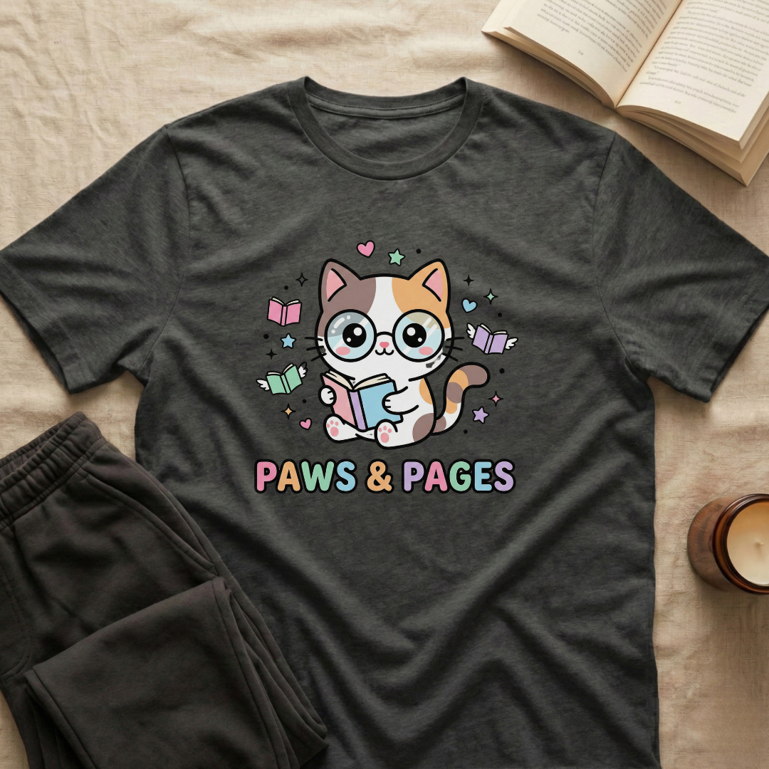 Paws And Pages T-Shirt