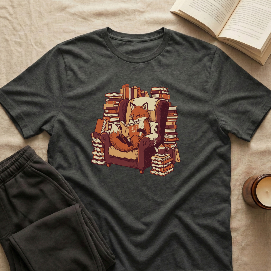 Fox Reading T-Shirt