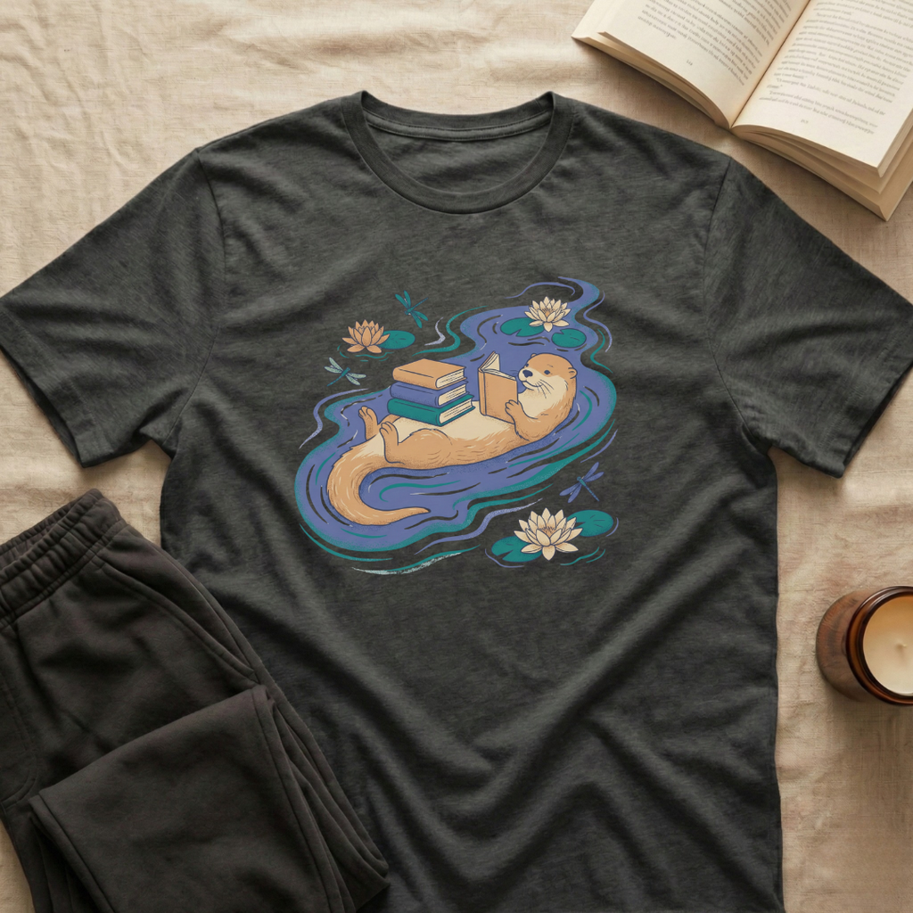 Otter Reading T-Shirt