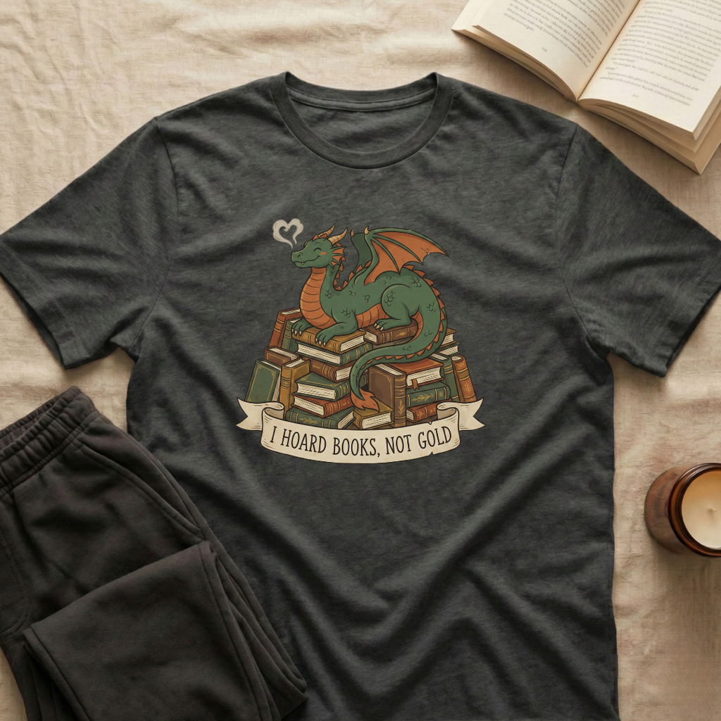 I Hoard Books Not Gold T-Shirt
