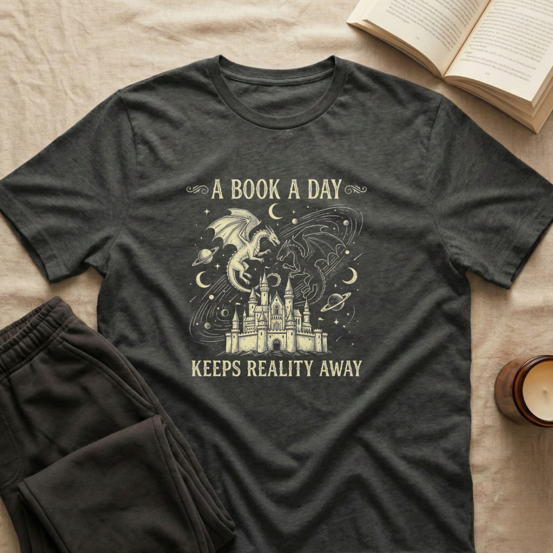 A Book A Day Keeps Reality Away T-Shirt