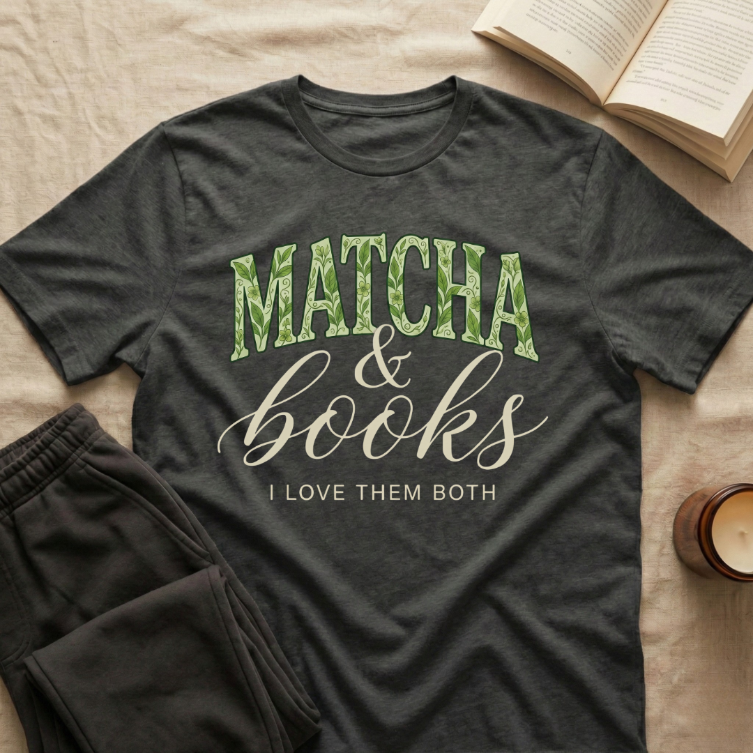 Matcha And Books T-Shirt