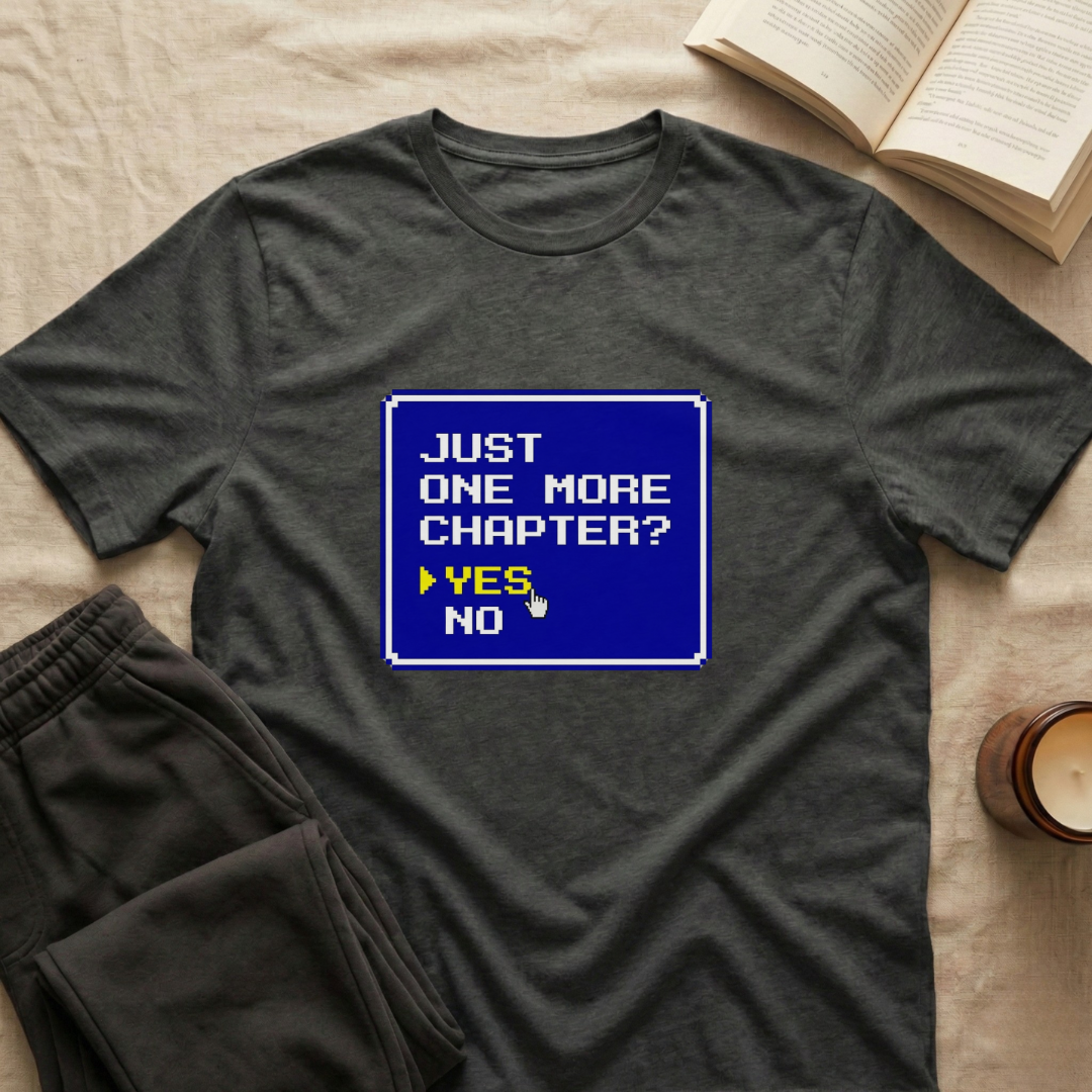 Just One More Chapter 8-Bit T-Shirt