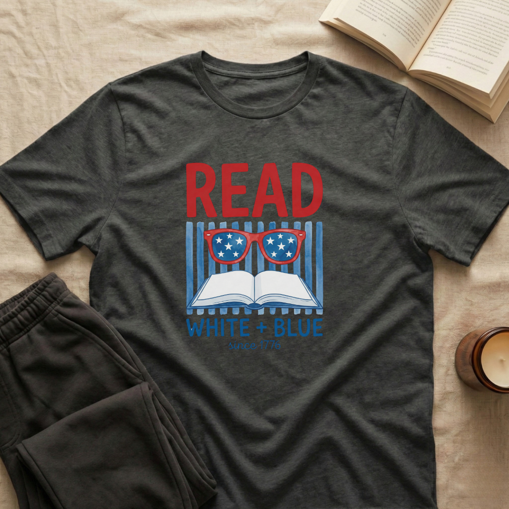 Read White + Blue T-Shirt