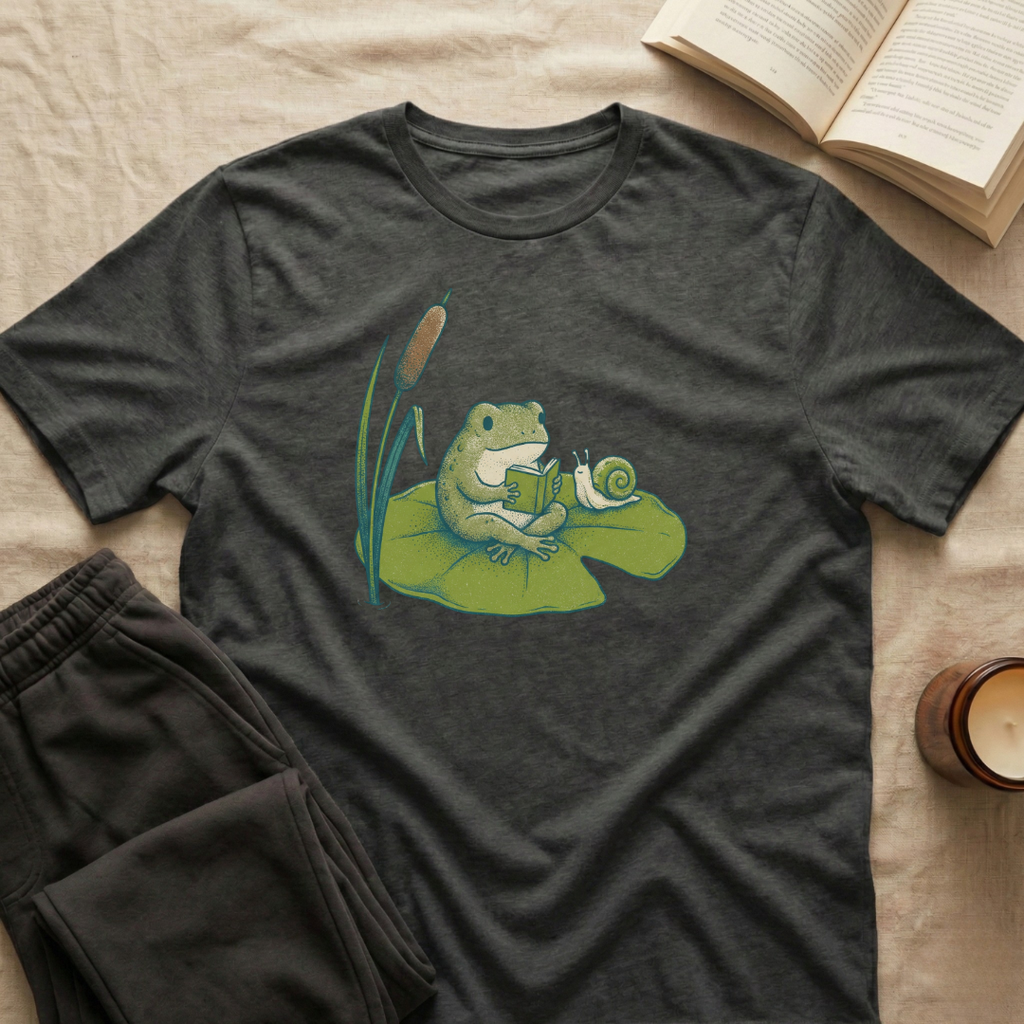 Frog Reading T-Shirt