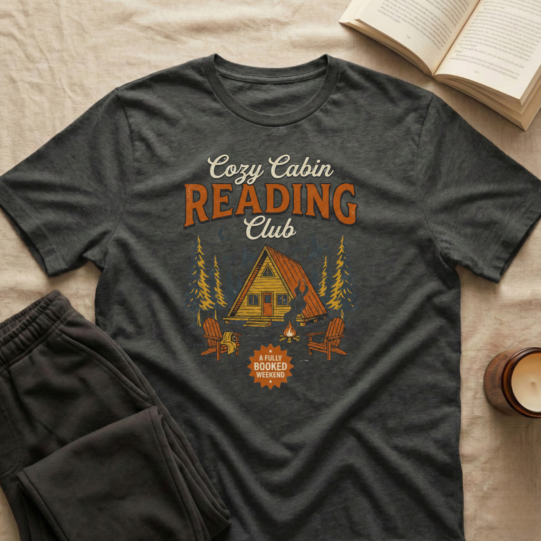 Cozy Cabin Reading Club T-Shirt