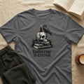 Knowledge Is Eternal T-Shirt in Charcoal
