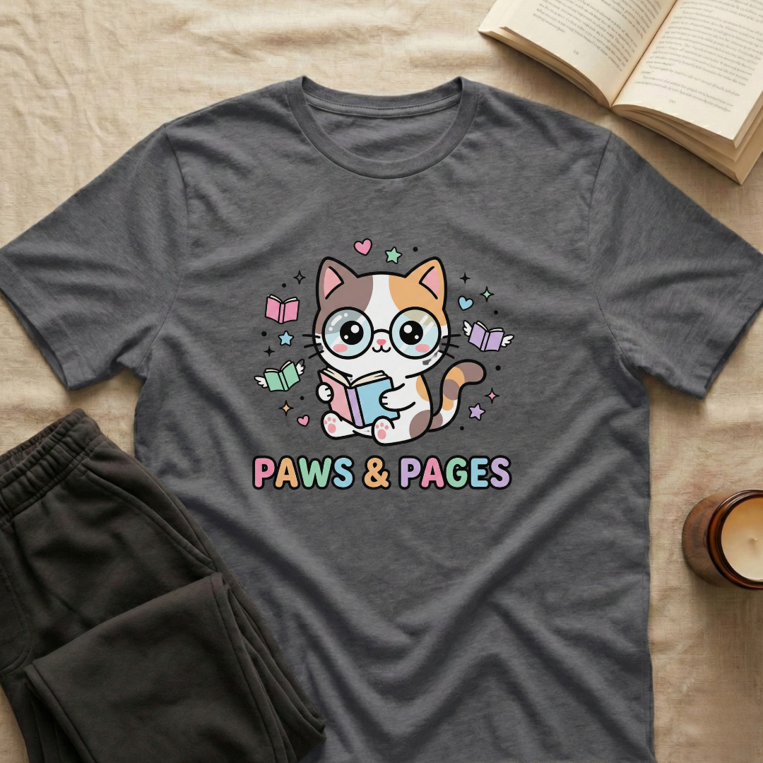 Paws And Pages T-Shirt