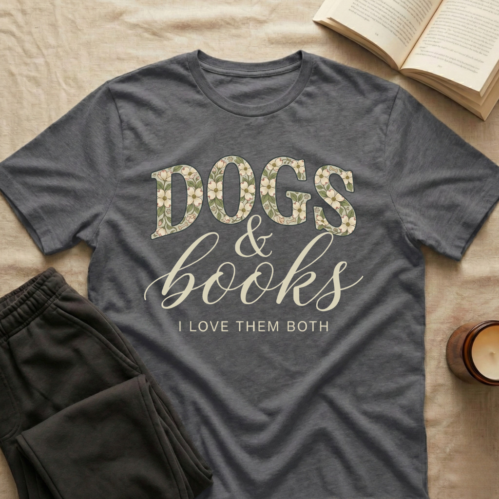 Dogs And Books T-Shirt