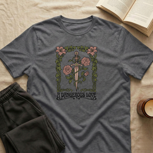 A Dangerous Love T-Shirt in Charcoal