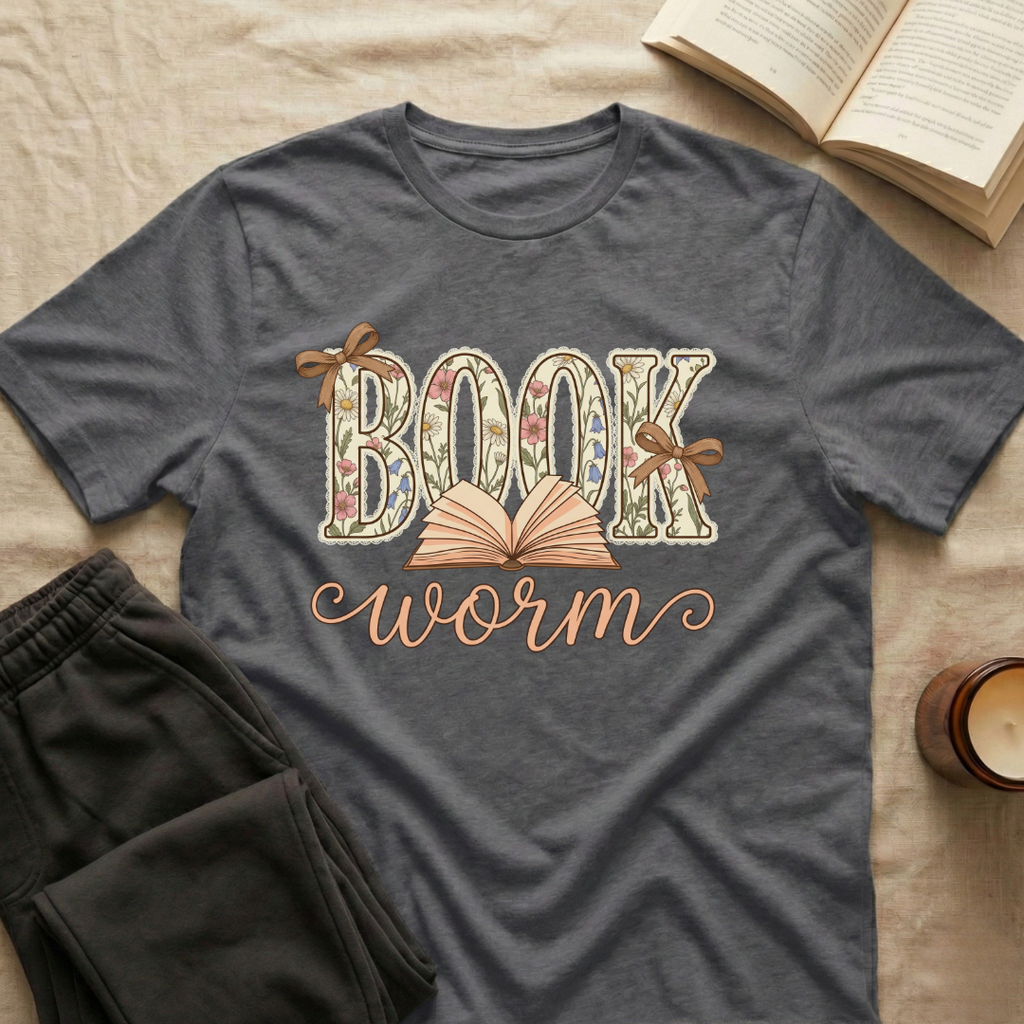 Bookworm Floral T-Shirt