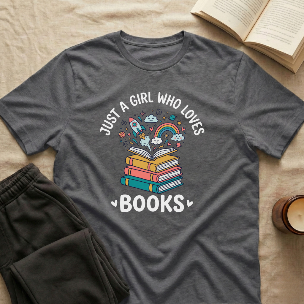 Just A Girl Who Loves Books T-Shirt