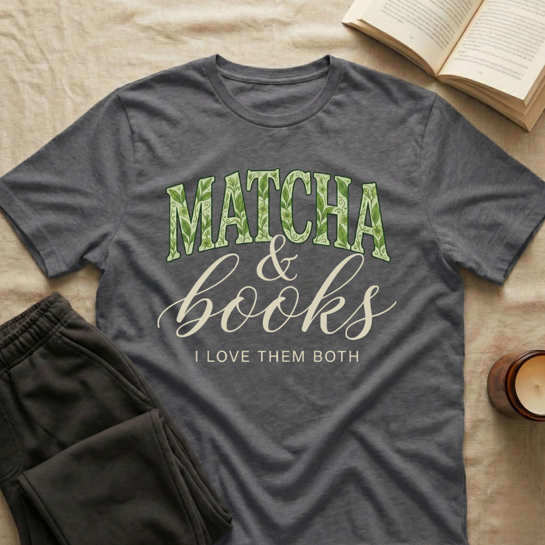 Matcha And Books T-Shirt