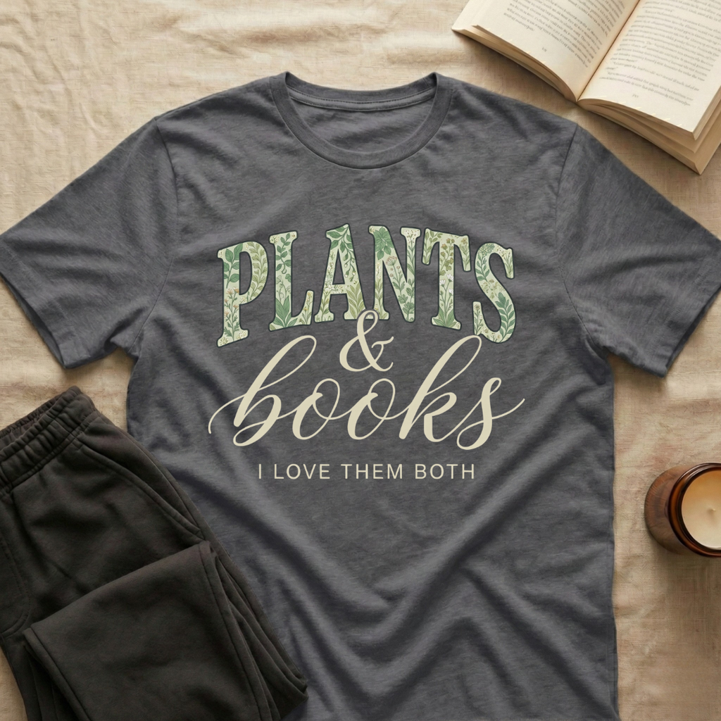 Plants And Books T-Shirt