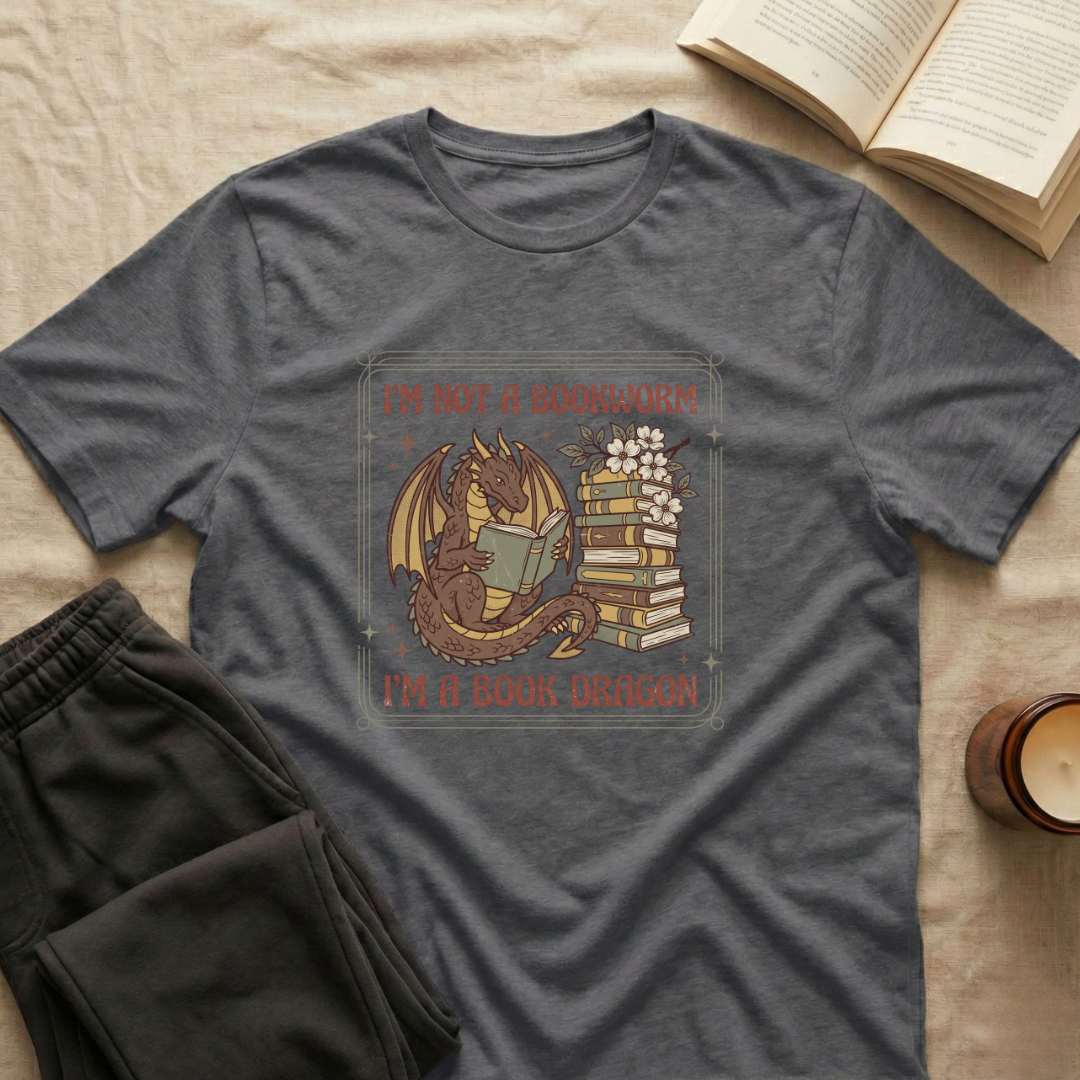 I'm Not A Bookworm Dragon T-Shirt