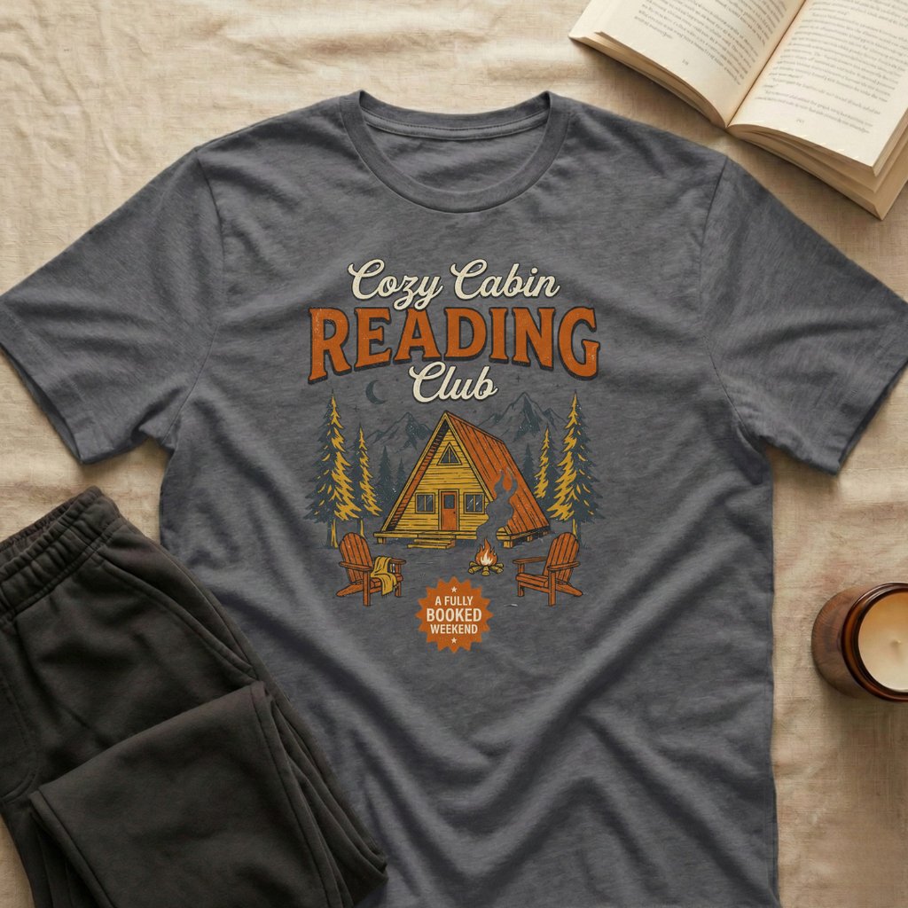 Cozy Cabin Reading Club T-Shirt
